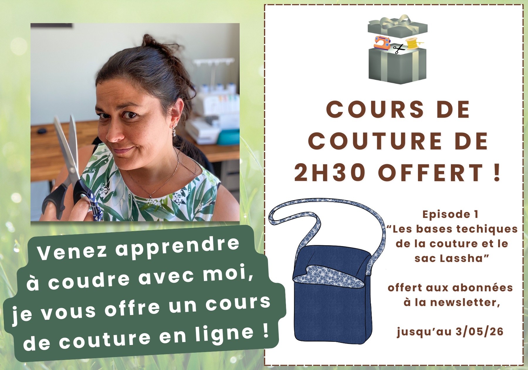cours de couture offert