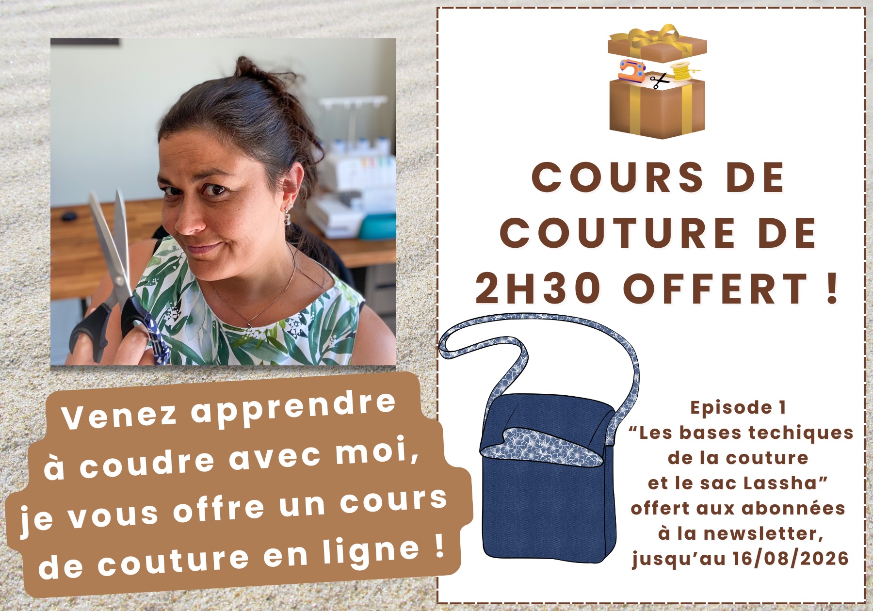 cours de couture offert
