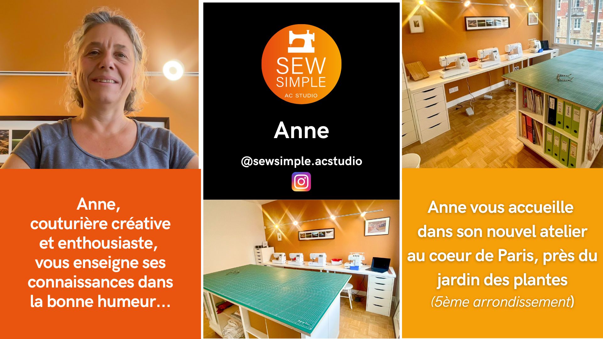 Cours de couture Paris 5eme - Anne